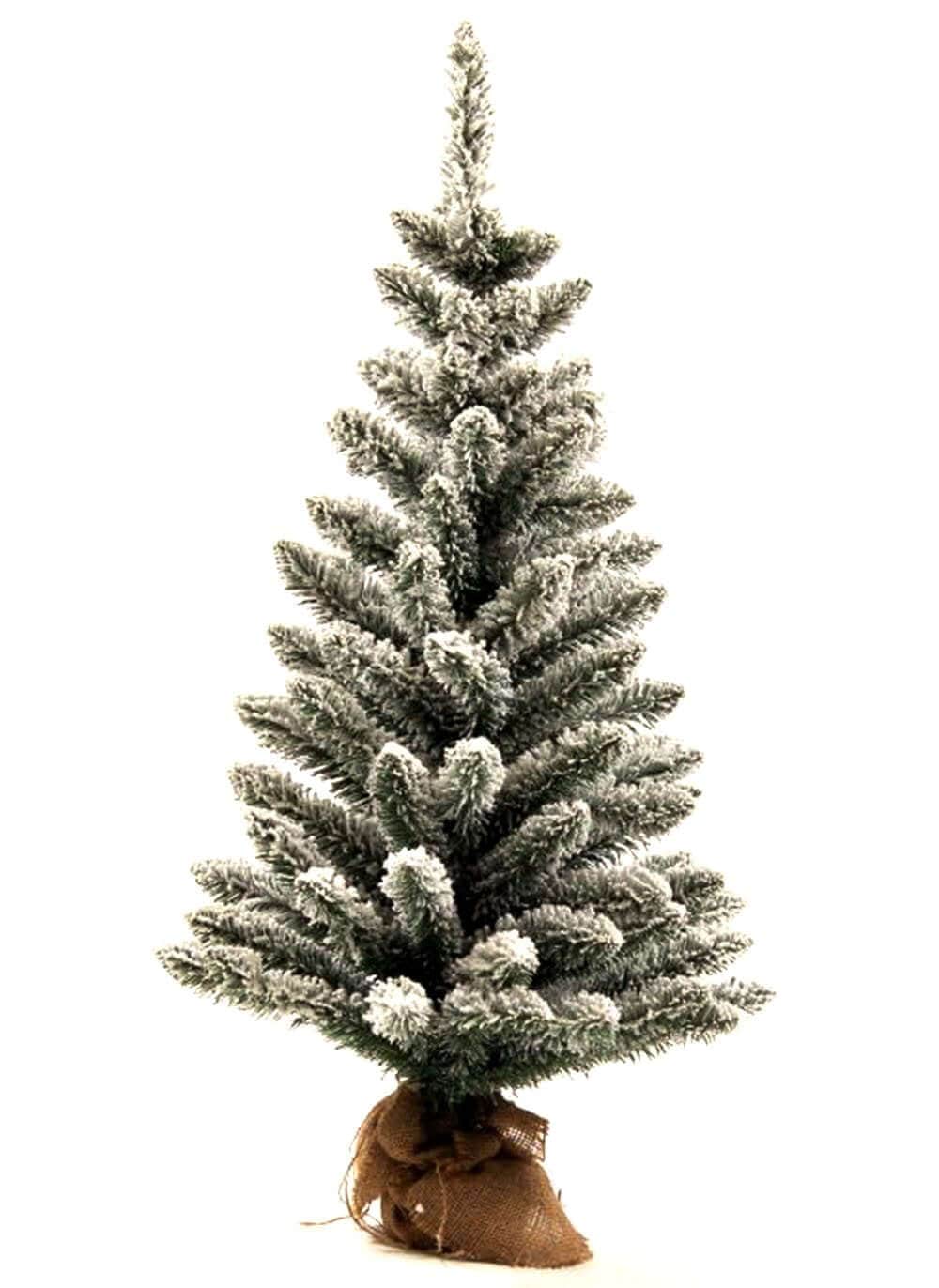 Árvore de Natal artificial de mesa King Flock® de 3 pés sem iluminação