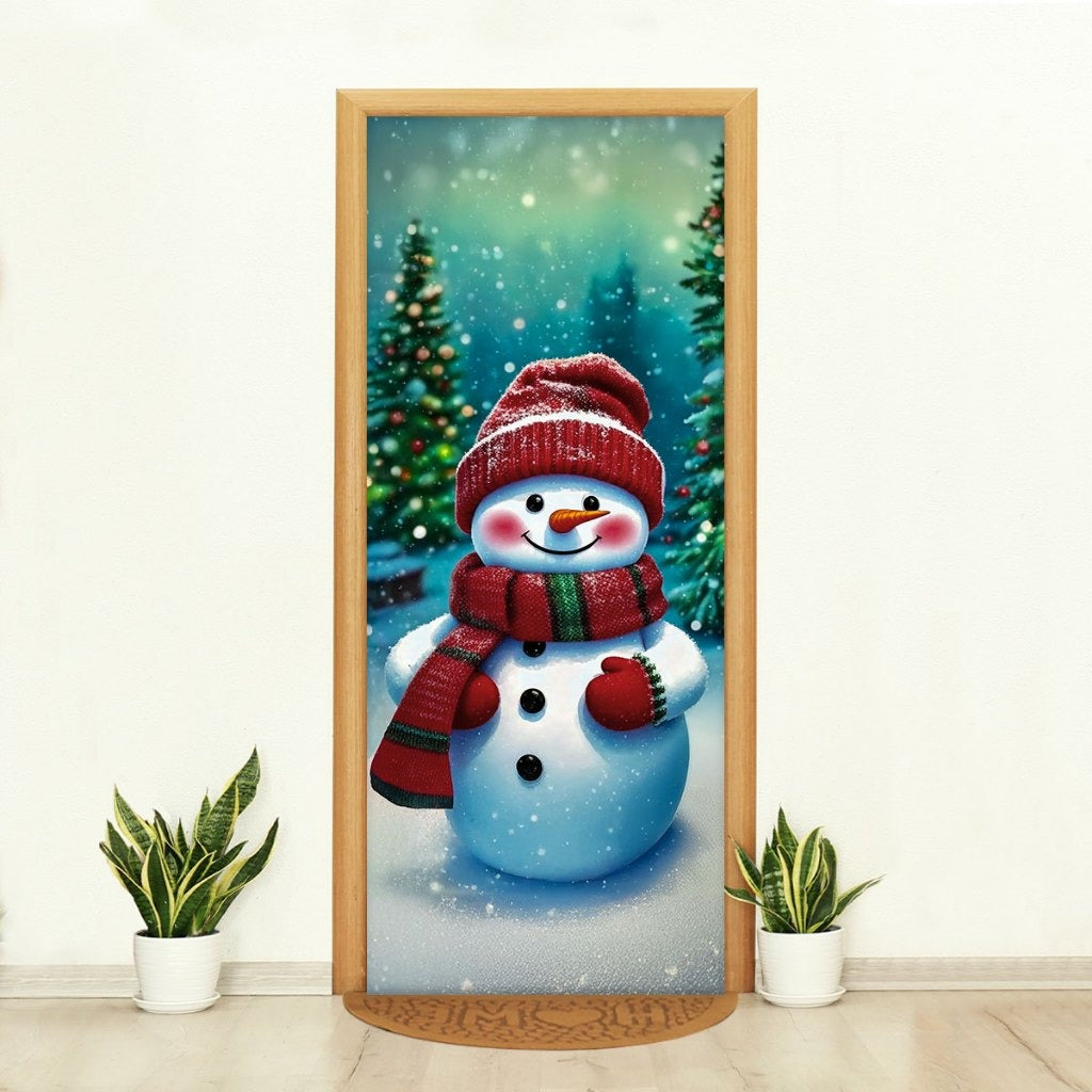 Capa de Porta Natalina Realista – Efeito 3D Sublimado