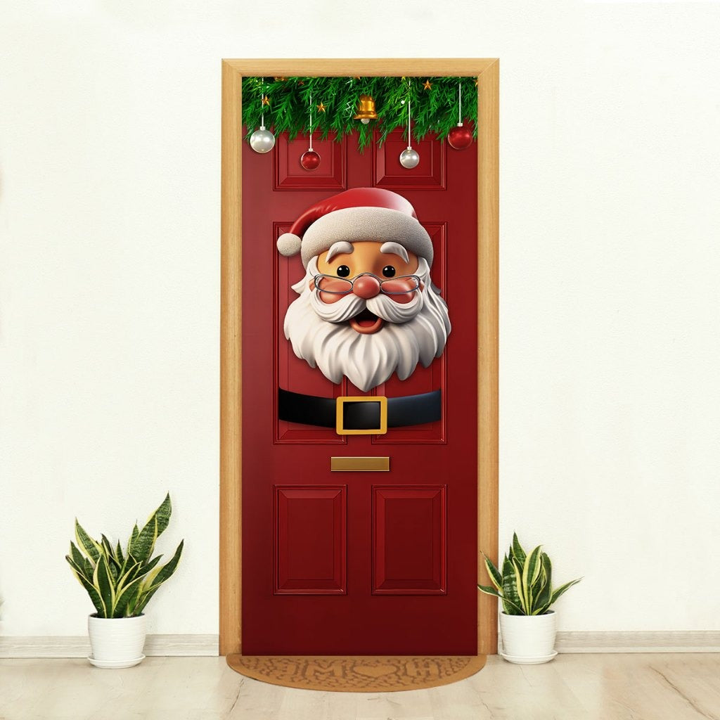 Capa de Porta Natalina Realista – Efeito 3D Sublimado