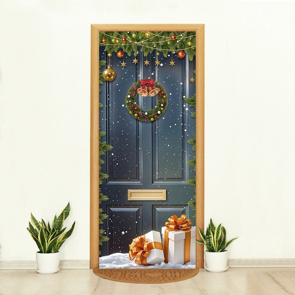 Capa de Porta Natalina Realista – Efeito 3D Sublimado