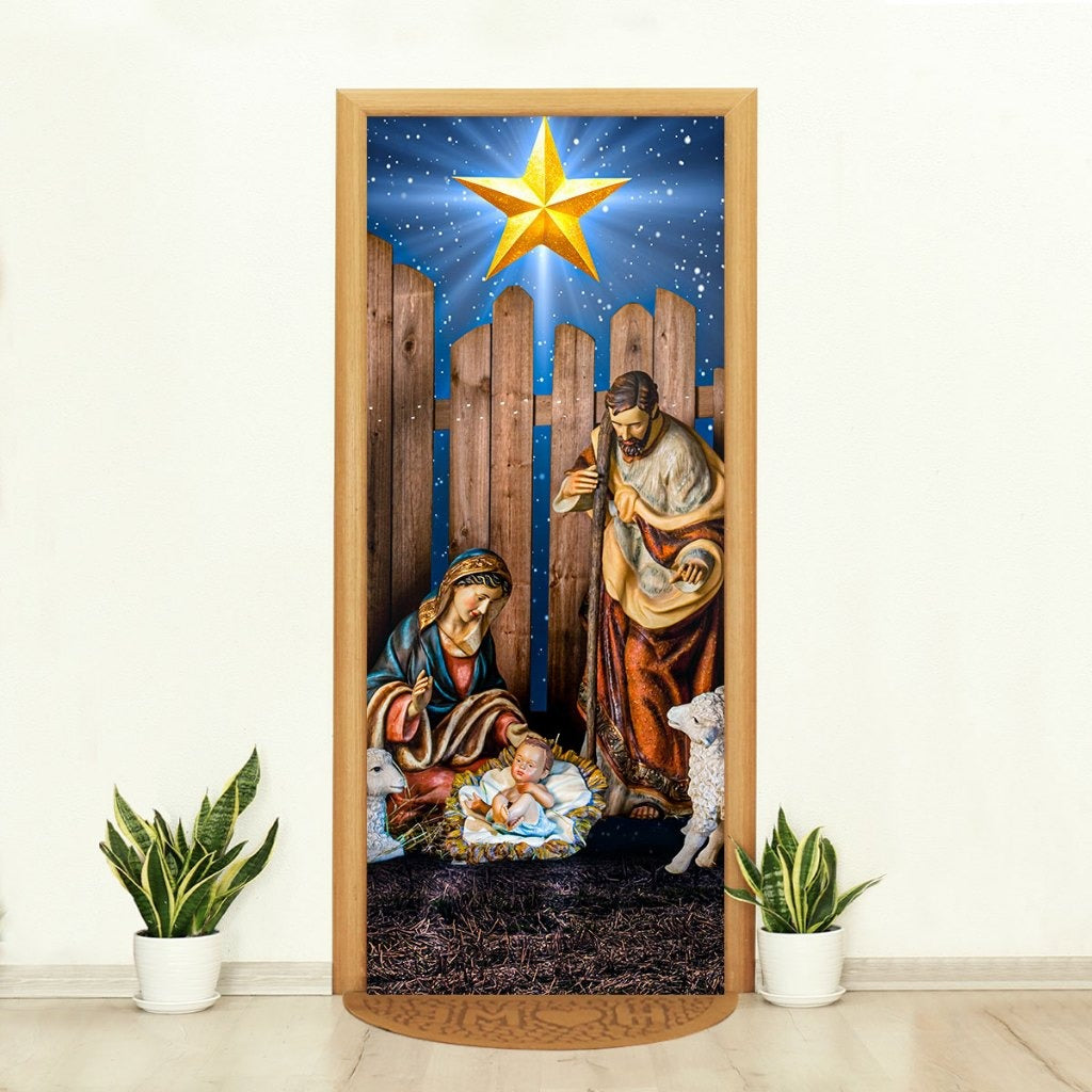 Capa de Porta Natalina Realista – Efeito 3D Sublimado