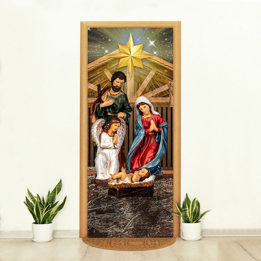 Capa de Porta Natalina Realista – Efeito 3D Sublimado