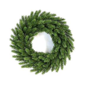 Guirlanda de abeto King Fraser de 24" com luzes LED brancas quentes (funciona com pilhas)