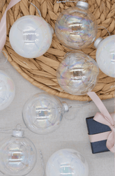 Conjunto de enfeites de vidro Bubbles (pacote com 8)