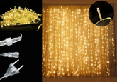 Pisca Cortina 400 leds Estrobo Warm 3x3m 220v