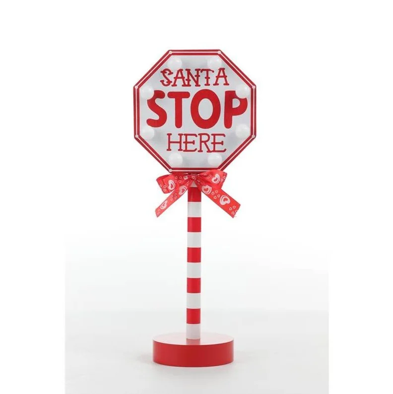 Placa Polo North com Led 30cm