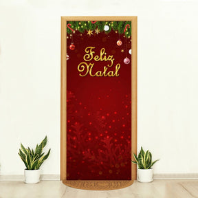 Capa de Porta Natalina Realista – Efeito 3D Sublimado